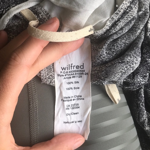 Wilfred Silk Jogger Pants - Picture 3 of 3